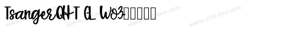 TsangerQHT GL Wo3字体转换